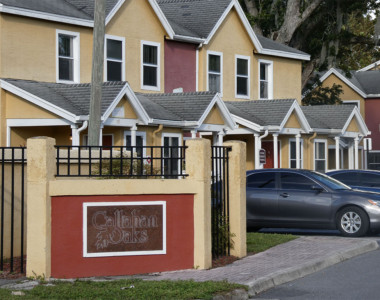 Callahan Oaks built in 1989 is constructed with shotgun style elements, mainly the pitched roofs and standard window. This complex was built to meet the demand of affordable housing in Callahan .